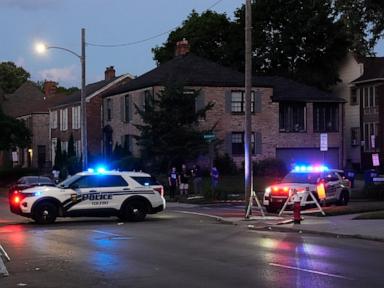 Source-feed image associated with 12 wounded, 2 critically, in shooting near Ohio festival: Police