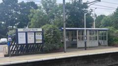 Source-feed image associated with Man killed by train after escaping vehicle on way to court