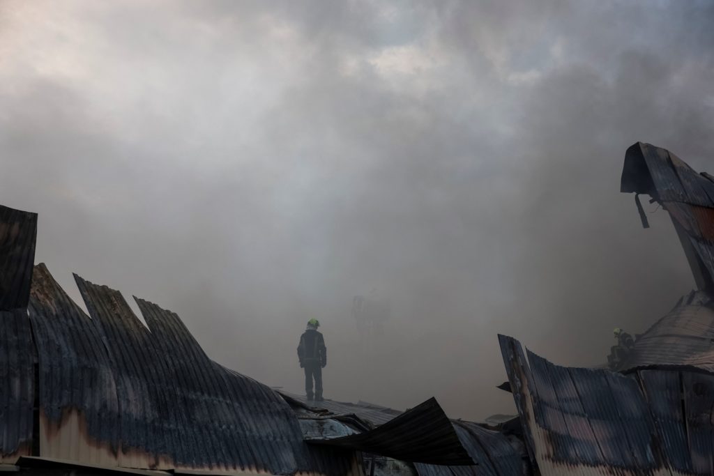 Source-feed image associated with Russian missile attacks on Kyiv expose weakness in Ukraine's air defense