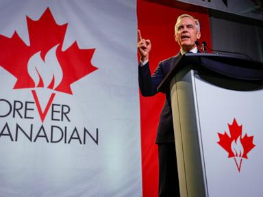 Image from linked report: Prime Minister Mark Carney says US is trying to break Canada as Alberta votes on separation path