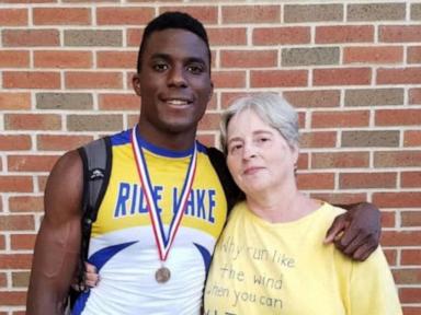 Source-feed image associated with WATCH: USA track star shares powerful adoption story
