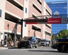Source-feed image associated with Suspect at large as one person killed in Delaware hospital shooting