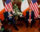 Source-feed image associated with Trump says he would ‘love’ to see unified Ireland and ‘it may as well happen now’ as he visits Dublin – live