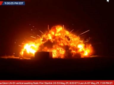 Source-feed image associated with WATCH: How does the Blue Origin rocket explosion affect upcoming moon missions?